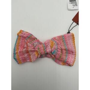 Missoni Twisted Pink Crochet-Knit Headband Size OS - NWT